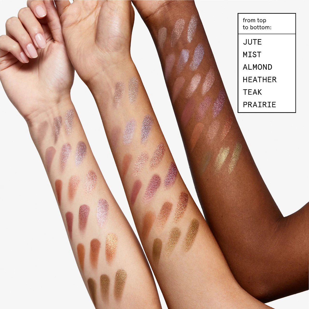 Glossier Monochromes Essential Eyeshadow Trio Palette Color: Jute