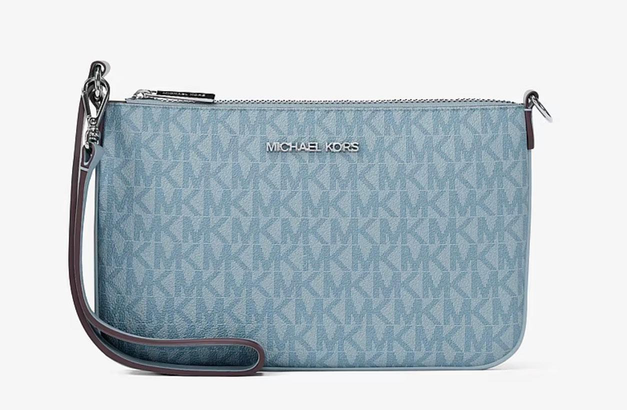 Michael Kors Jet Set Small Signature Logo Convertible Wristlet
