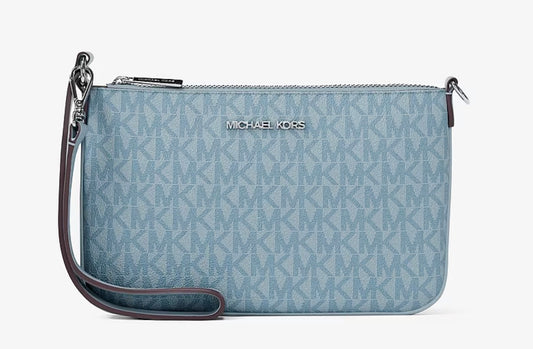 Michael Kors Jet Set Small Signature Logo Convertible Wristlet